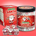 Positive Santa Claus Christmas Jar with 60 Daily Affirmation Cards, Emotional Support Christmas Gift, Funny Decorations for Home or Desk, Holiday Ornaments and Gifts for Women Men Teens and Teachers
