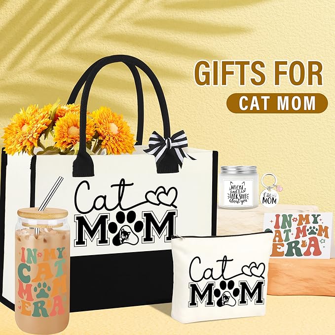 Cat Lover Gifts for Women, Cat Gifts for Women, Cats Mom Gift for Womens, Gift for Cats Lovers