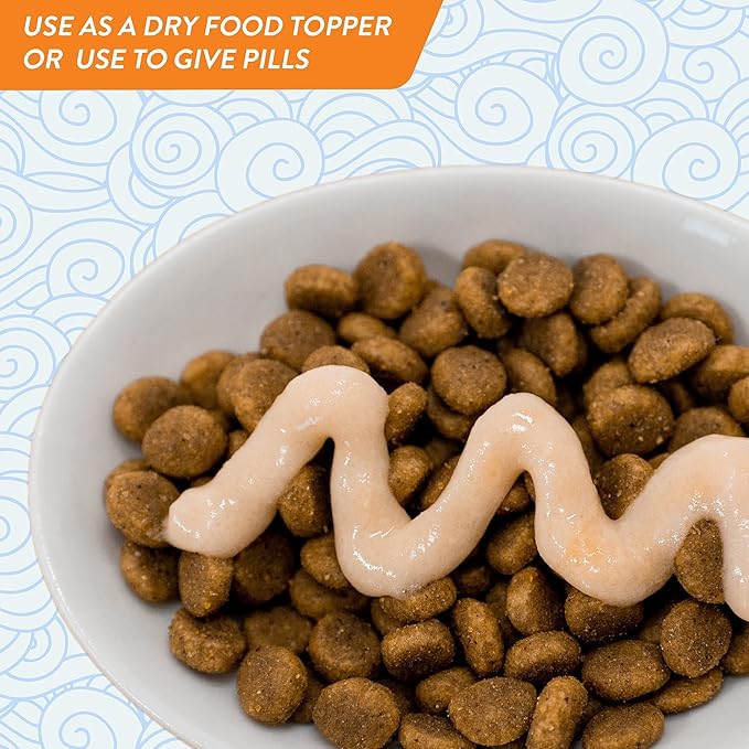 INABA Churu Cat Treats, Grain-Free, Lickable, Squeezable Creamy Purée Cat Treat/Topper with Vitamin E & Taurine, 0.5 Ounces Each Tube, 4 Tubes, Tuna with Scallop Recipe