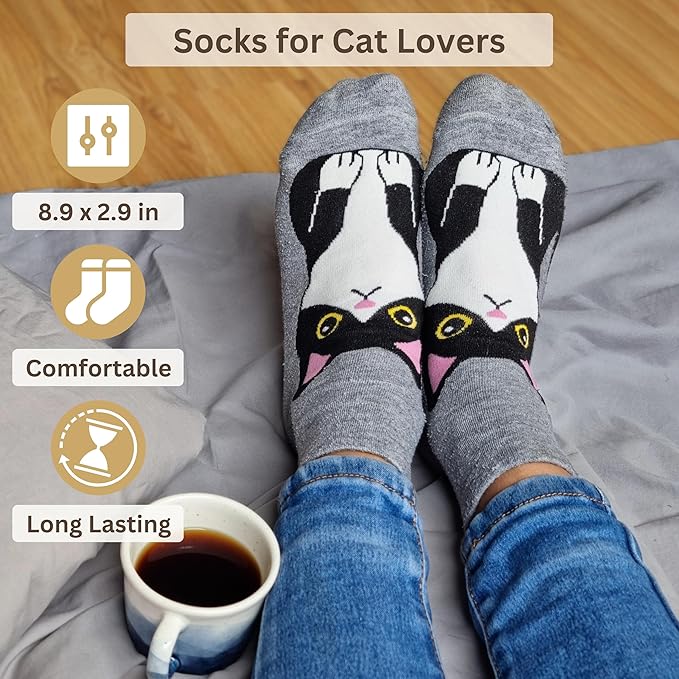 Luxury Cat Gifts for Cat Lovers, 8pc Feline Set with Premium Blanket & Shatterproof Steel Tumbler, Feline Mom Gifts Box, Cats Themed Gifts for Women, Cats Lady Gift for Birthday & Mother's Day
