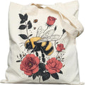 DYALE Canvas Tote Bag Double-Sided Prints with Snap Closure, Cute Tote Bag with Pocket for Shopping, Library, Work, Travel