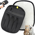 Upgraded Pet Hair Removal Glove for Cats & Dogs, Reusable Five-Finger Static Pet Glove with Adjustable Strap, Pet Hair Remover Tool On Clothes, Furniture, Laundry and Car Interior