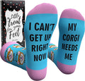 Cavertin Women's Novelty Socks with Gift Box Cat Lover Dog Mom Book Lover Cat Mom Llama Unicorn Sloth Corgi