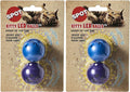 SPOT Ethical Products Kitty LED/Light up Cat Toy Balls / 4 Pack, Multi