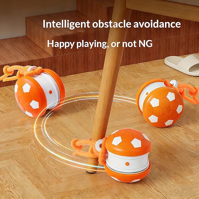 Interactive Cat Toy Ball, Motion Activated Smart Rolling Toy for Indoor Cats, Rechargeable Interactive Toy Ball for Indoor Cats Exercise, Automatic Moving Ball for Boredom to Keep Cats Busy