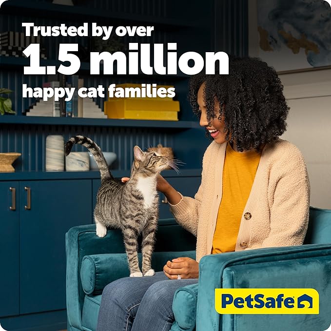 PetSafe Legacy ScoopFree Crystal Pro Self-Cleaning Automatic Cat Litter Box - Front-Entry Motion-Sensing Cat Box with Integrated Health Counter - Includes 1 Disposable Crystal Litter Tray