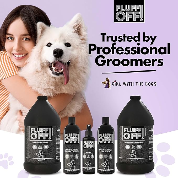 Girl With The Dogs FLUFF OFF Pet Scent (Blueberry Bubblegum) 8 Oz - for Cats and Dogs - Made in USA
